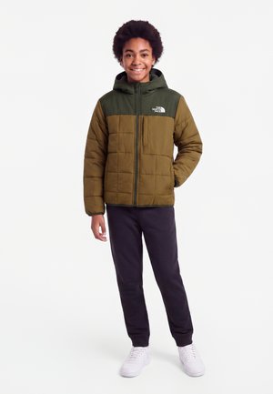 The North Face REVERSIBLE SHASTA HOODED JACKET UNISEX - Χειμωνιάτικο μπουφάν - caraway seed/bottle green