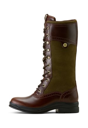 Lace-up boots - tobacco brown