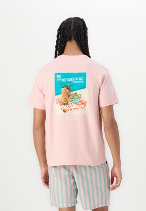 TALBOT TEE - Marškinėliai su spaudiniu - ash rose pink