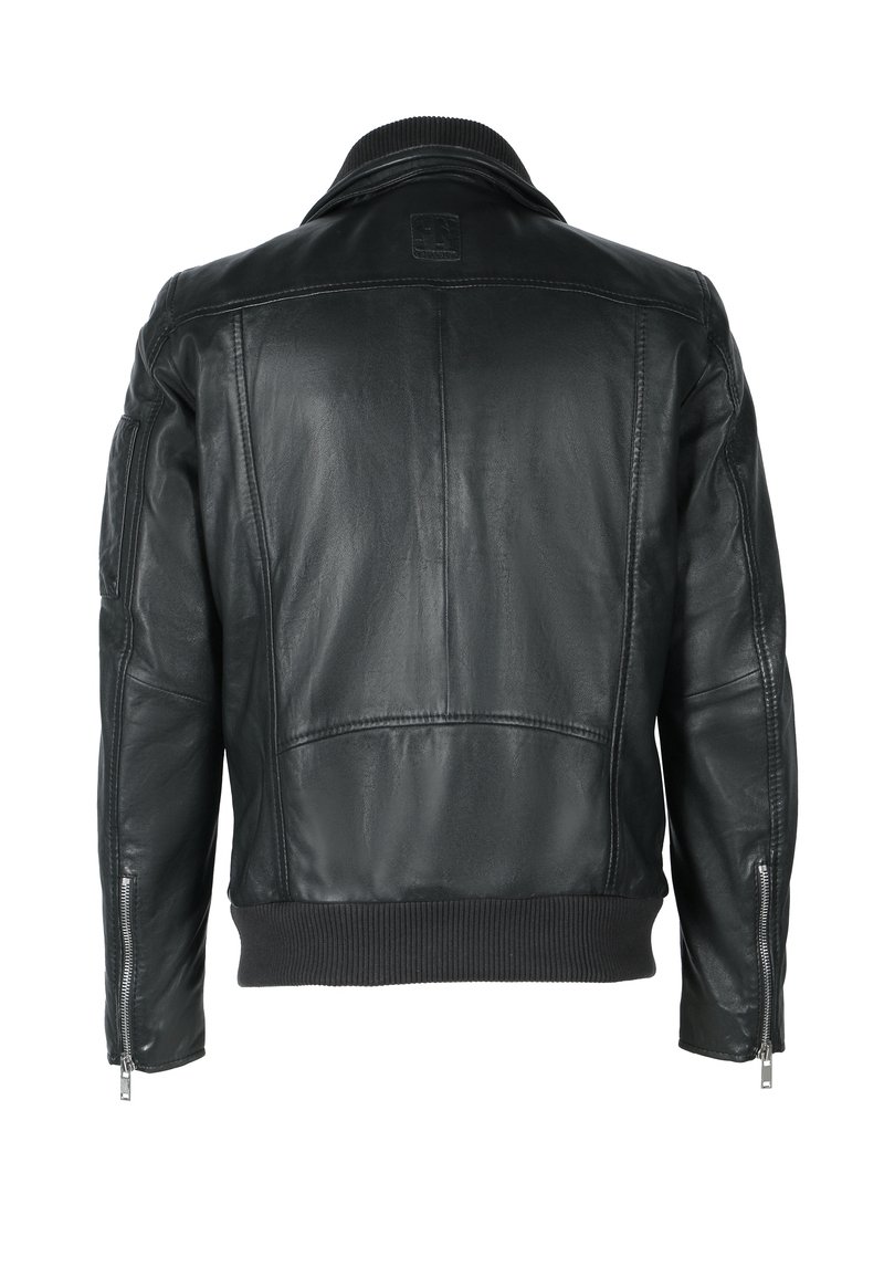 Freaky Nation THE DUDE-FN Giacca di pelle black/nero