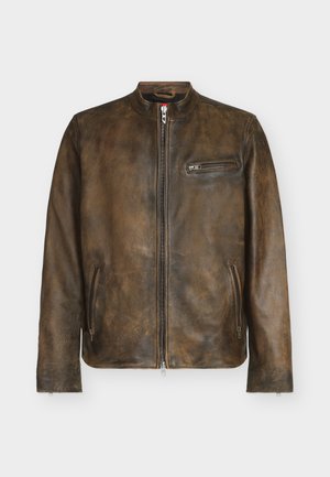 Diesel, ZAD - Kožená bunda - brown