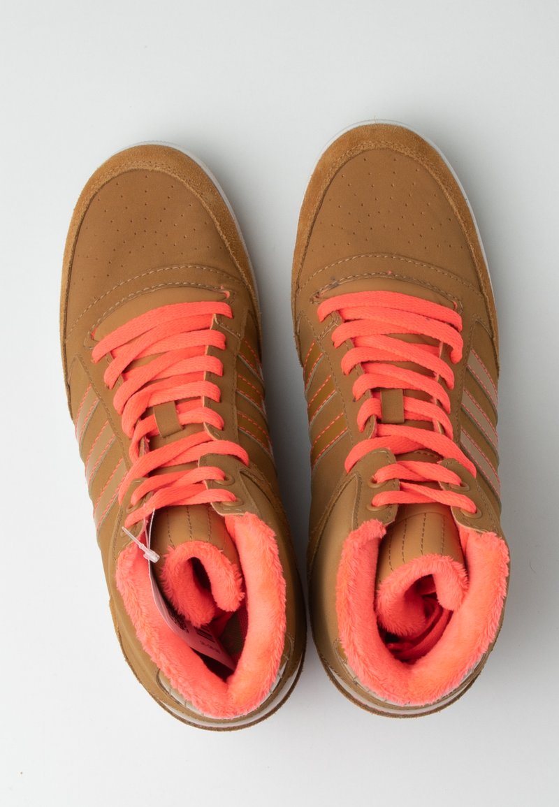 adidas neo high tops brown