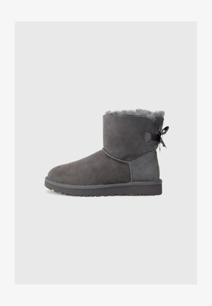 UGG MINI BAILEY BOW II - Vinterstövlar - obsidian