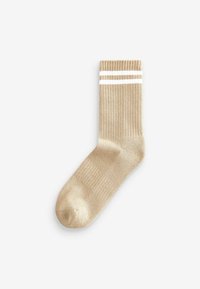 Next CUSHION 3 PACK WITH ARCH SUPPORT - Čarape - neutral white stripe