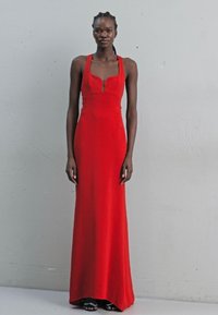 Et Ochs MAY CURVED BUST HALTER GOWN - Occasion wear - cherry