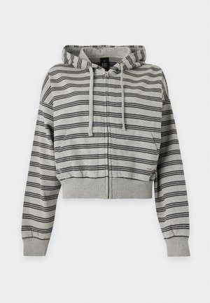 BDG Urban Outfitters, STRIPE EASY HOOD - Sweat zippé - grey