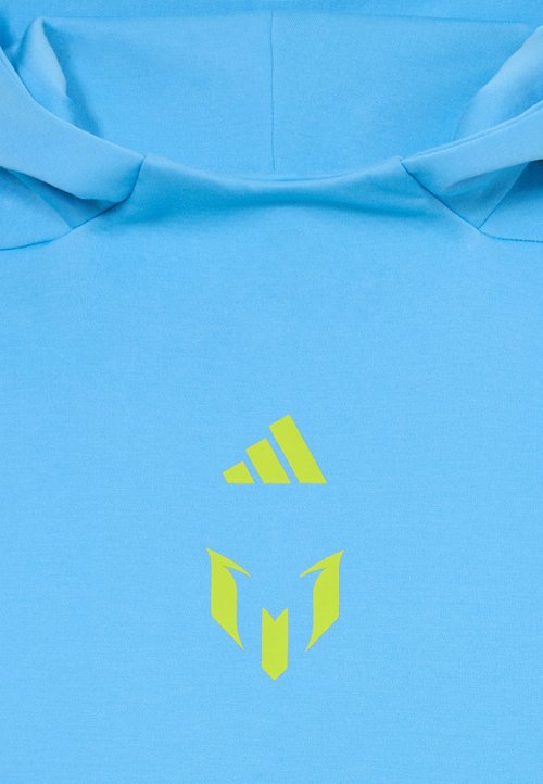 adidas MESSI ZNE YOUTH - Hoodie - semi blue burst/semi solar yellow — photo 3