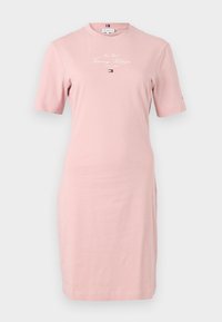 SCRIPT TEE DRESS - Day dress - foggy pink