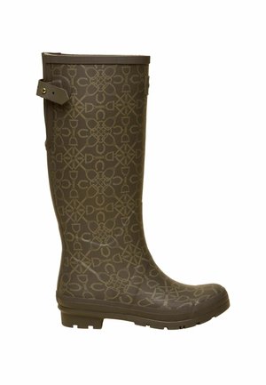 REGULAR FIT - PRINTED ADJUSTABLE TALL WATERPROOF  - Cizme din cauciuc - brown