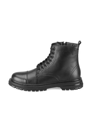 Schnürstiefelette - black