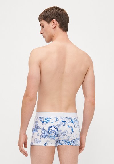 Versace SHORT TRUNK LA VACANZA PRINT - Boxers - white/bright blue