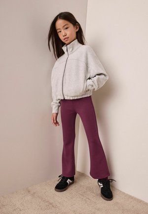 Next, REGULAR FIT - FOLDOVER SUPERSOFT KICKFLARE LEGGINGS - Leggings - Trousers - berry pink