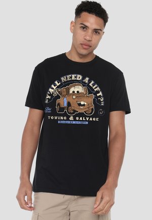 Disney, CARS TOW MATER RETRO - Print T-shirt - black
