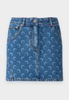MOON LASER MINI SKIRT - Jeansrock - light blue