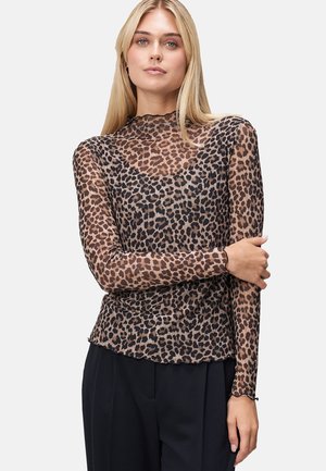 Bluse - beigeblack