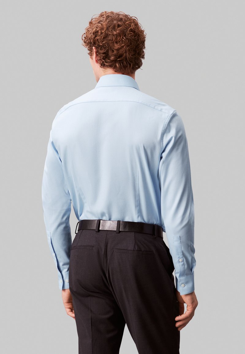 calvin klein light blue dress shirt Men's Navy Waffle Dressing Gown | Luxury Cotton Bathrobe main image 1