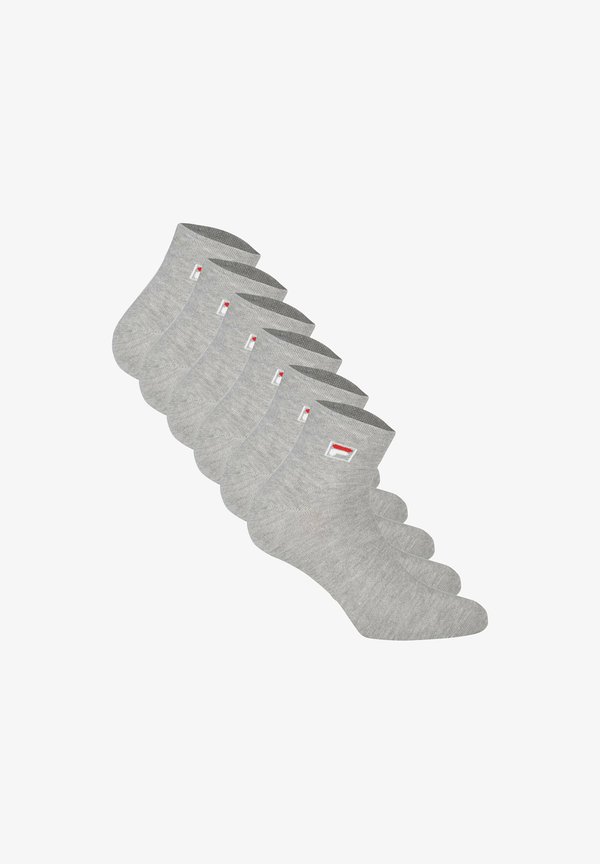 QUARTER UNISEX 6 PAAR - LOGO-BUND - Socks - grau
