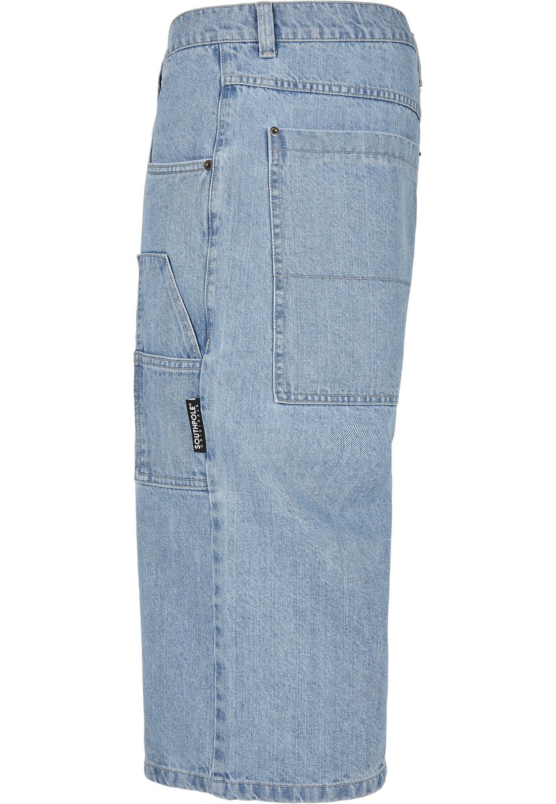 Herren Chino Shorts | Southpole TAPE Jeans Shorts mid blue/blau - CU37637 Herren Chino Shorts | Southpole TAPE Jeans Shorts mid blue/blau - CU37637