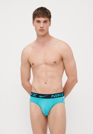 HIP BRIEF 3 PACK - Briefs - black/grey/turquoise