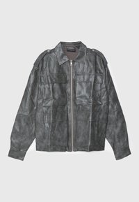 Don't Waste Culture AESON UNISEX - Imiteret læderjakke - grey/brown