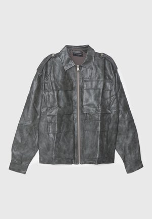 Don't Waste Culture AESON UNISEX - Μπουφάν από συνθετικό δέρμα - grey/brown