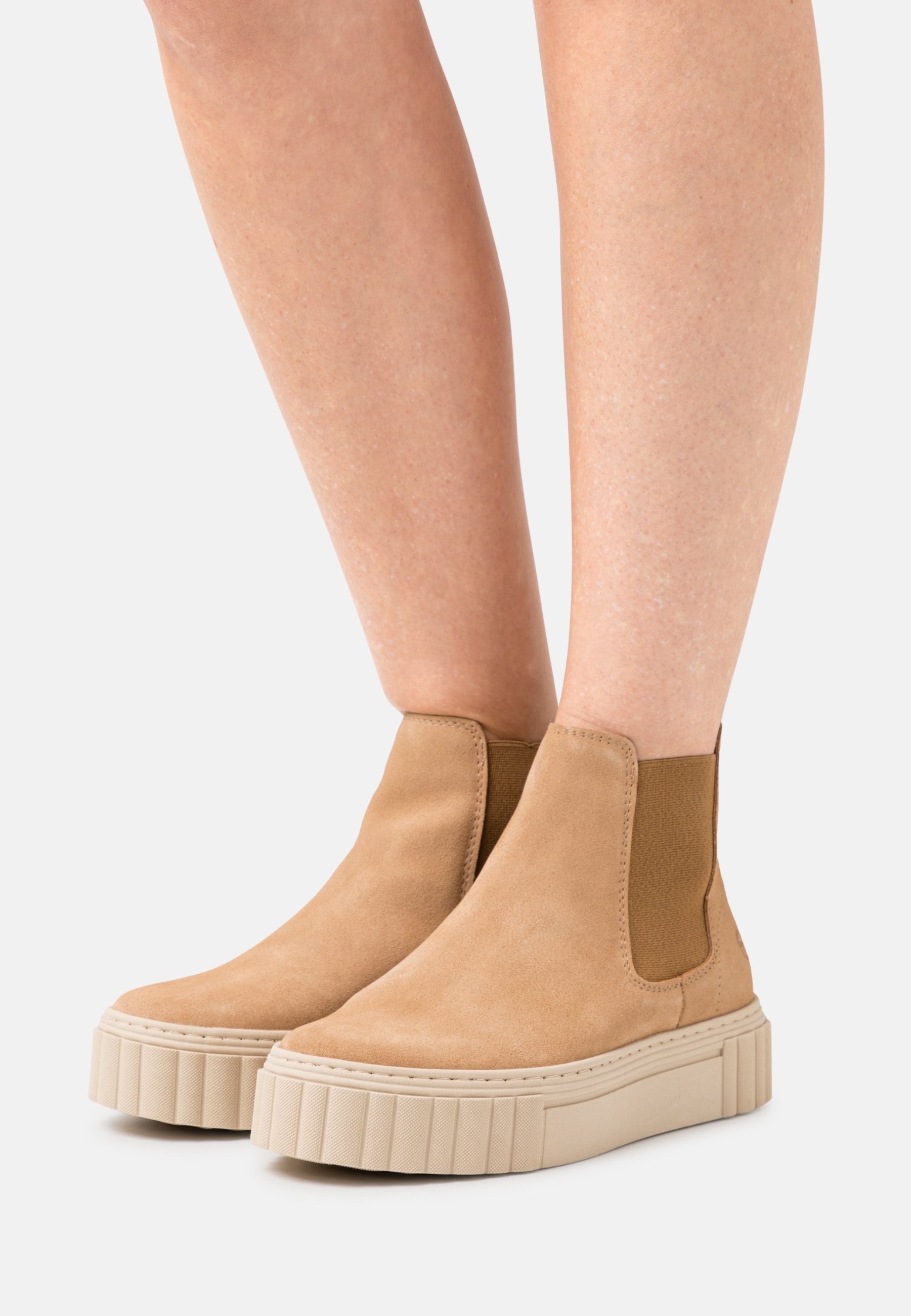 Brown Tamaris Chelsea Boots Creme Tamaris Ankle Boots Camel (Pre