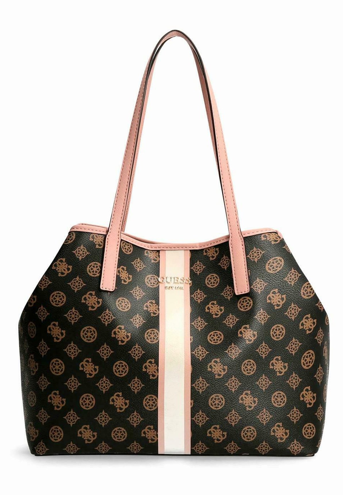 Guess CABAS VIKKY - Handbag - mocha logo/brown - Zalando.de