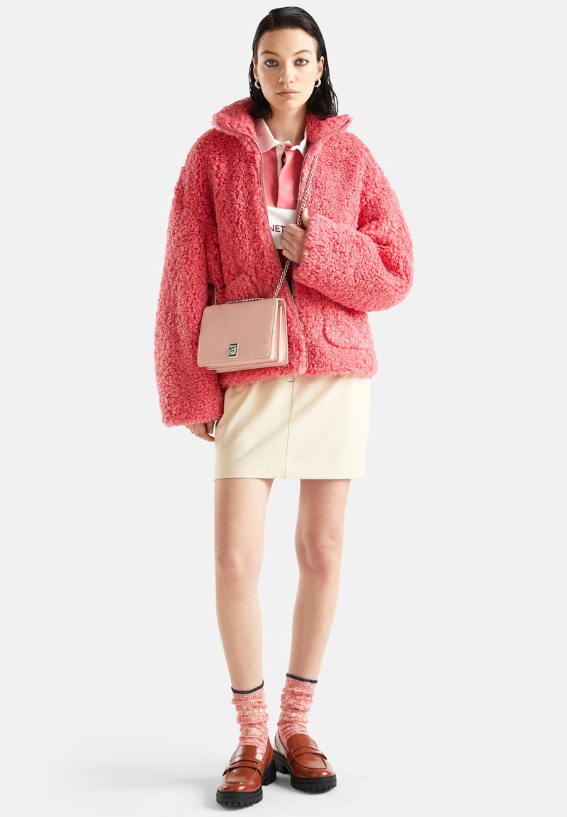 United Colors of Benetton Fleecejas donkerroze United Colors of Benetton Fleecejas donkerroze