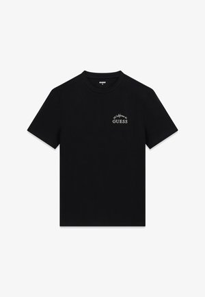 Guess, T-SHIRT MIT GESTICKTEM LOGO - T-shirt con stampa - schwarz