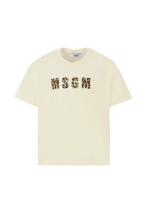 MSGM A MANICA CORTA - T-shirt imprimé - ivory
