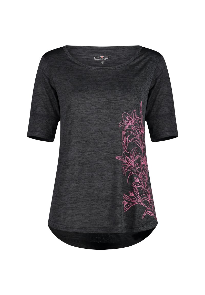 CMP T-shirt basic donkergrijs