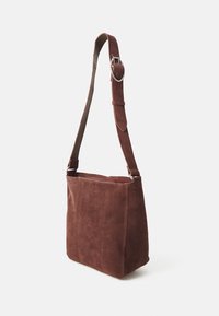 Zign LEATHER - Torba čez telo - dark brown