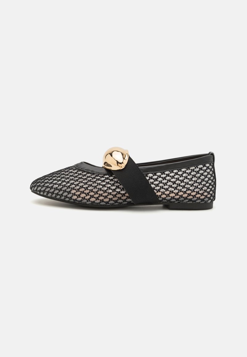 Call it Spring - BERKELY B.E.D FOAM - Ankle strap ballet pumps - open black, Enlarge