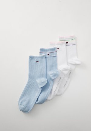 SHORT SOCK SHINE 4 PACK - Calcetines - white/light blue
