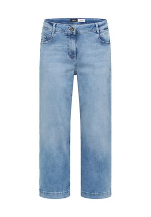 Cecil, 3/4 HIGH WAIST WIDE LEG JEANS IM LOOSE FIT - Jean droit - light blue wash