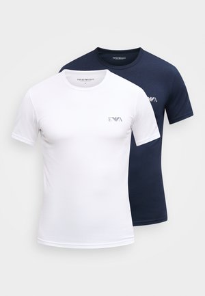 BOLD MONOGRAM PARTE ALTA CREW NECK 2 PACK - Camisola interior - white/blue
