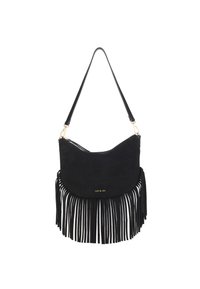 nat & nin LUNE FRANGE - Borsa a mano - black