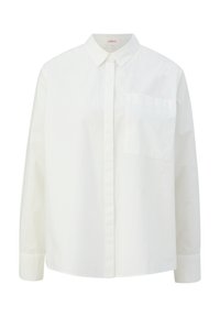 AUS POPELINE - Button-down blouse - ecru