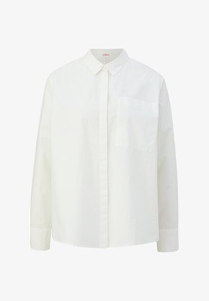 s.Oliver, AUS POPELINE - Overhemdblouse - ecru