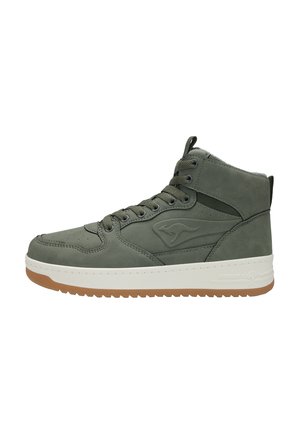 High-top trainers - military green