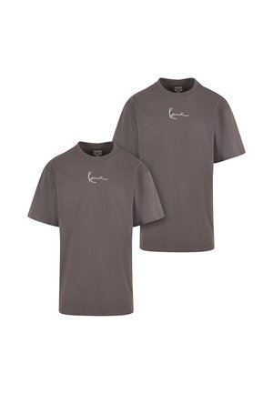 SMALL SIGNATURE ESSENTIAL TEE 2 PACK - T-shirt basique - anthracite