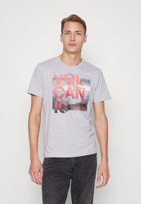 TOM TAILOR T-shirt estampada - light stone grey