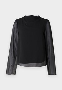 VIFEMI FUNNEL NECK - Bluse - black beauty