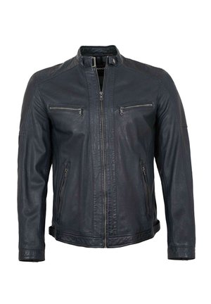 MASON - Leather jacket - dunkelblau