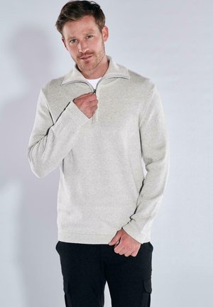 Sweatjacke - silbergrau