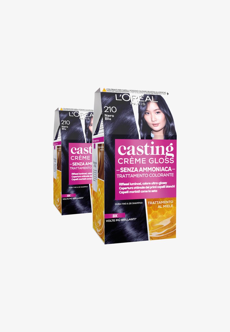 L'Oréal Paris - L'ORÉAL PARIS TINTA CAPELLI CASTING CREME GLOSS TINTA CAPELLI SENZA AMMONIACA PER UNA FRAGRANZA PIACEVOLE - 2 PACK - Tinte capelli - nero blu, Ingrandire