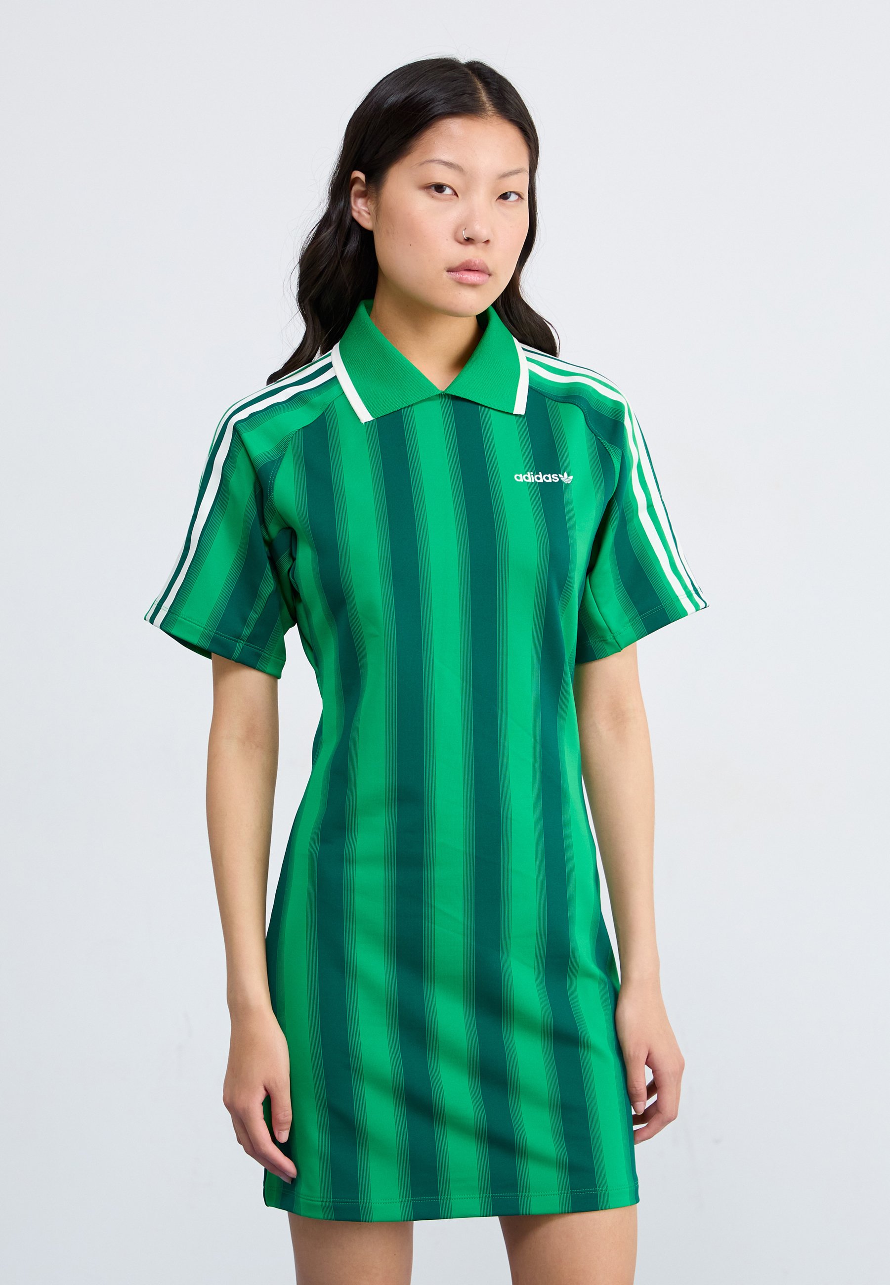 adidas Originals FOOTIE  - Jersey dress - green - Zalando.co.uk