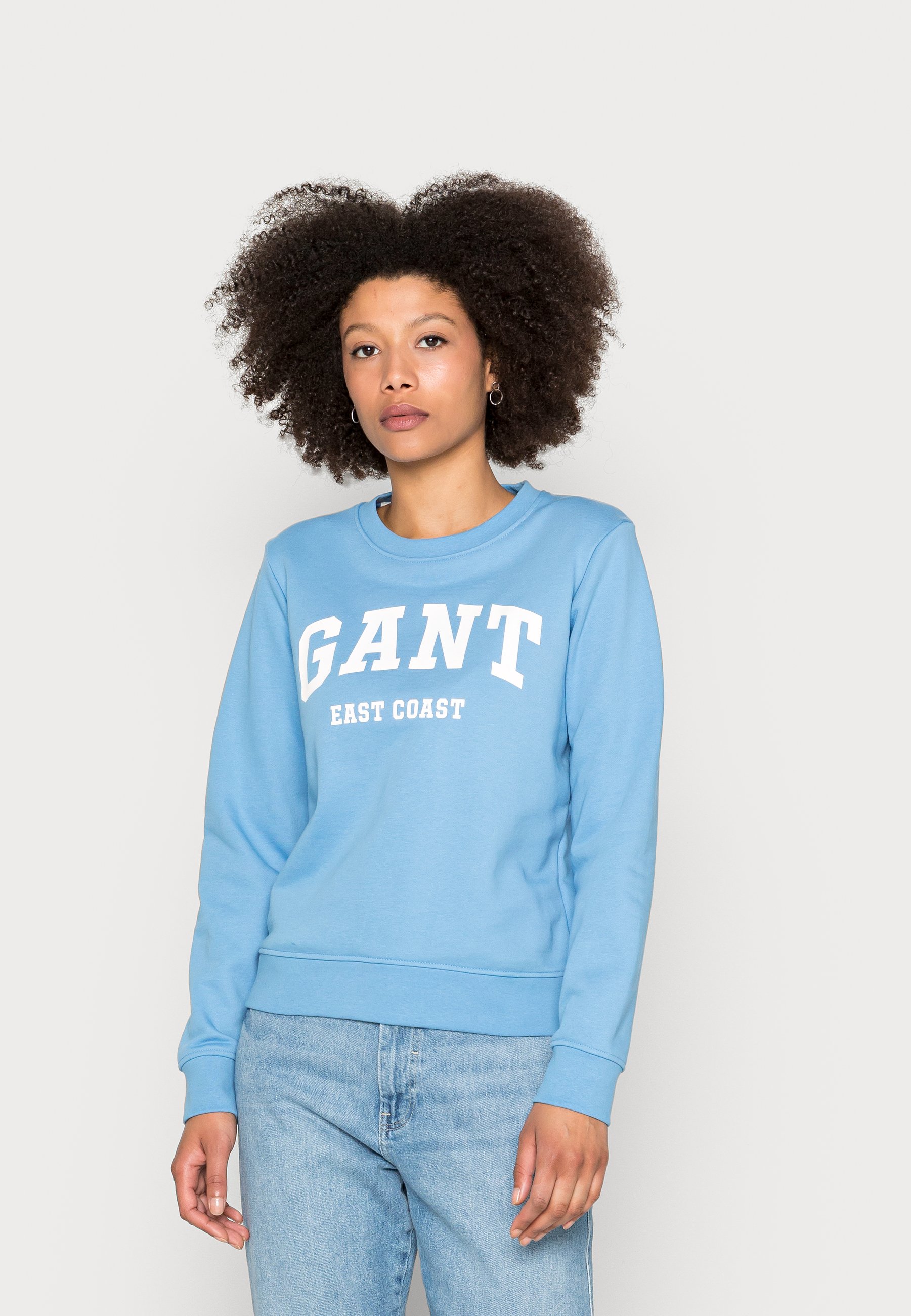 GANT C-NECK - Sweatshirt - silver lake 