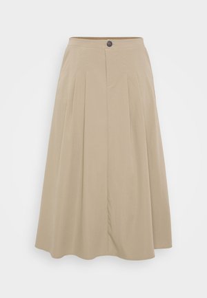 ONLY Carmakoma CARCALAZA LONG PLEAT SKIRT - Pleated skirt - aluminum