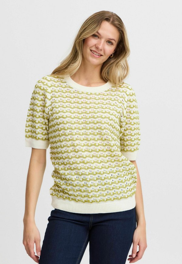 FRLILJE - Print T-shirt - woodbine mix